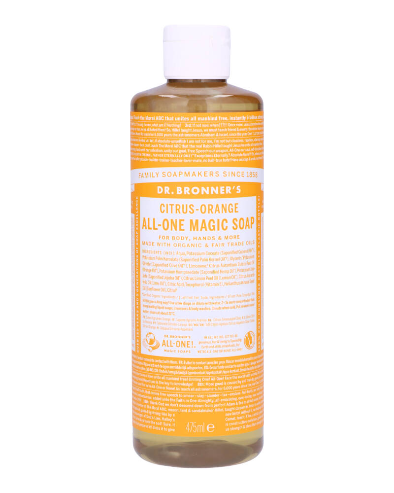Dr. Bronner's Pure-Castile Soap Citrus-Orange 475 ml billede