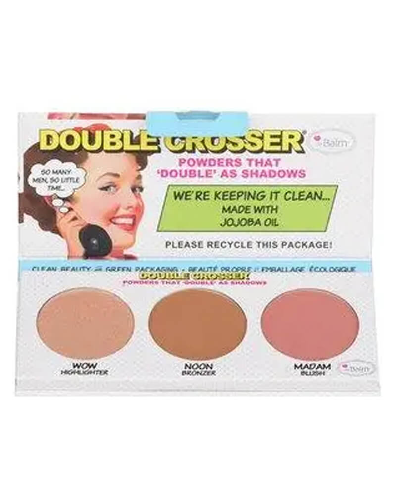 the Balm Double Crosser Highlighter, Bronzer & Blush Palette
