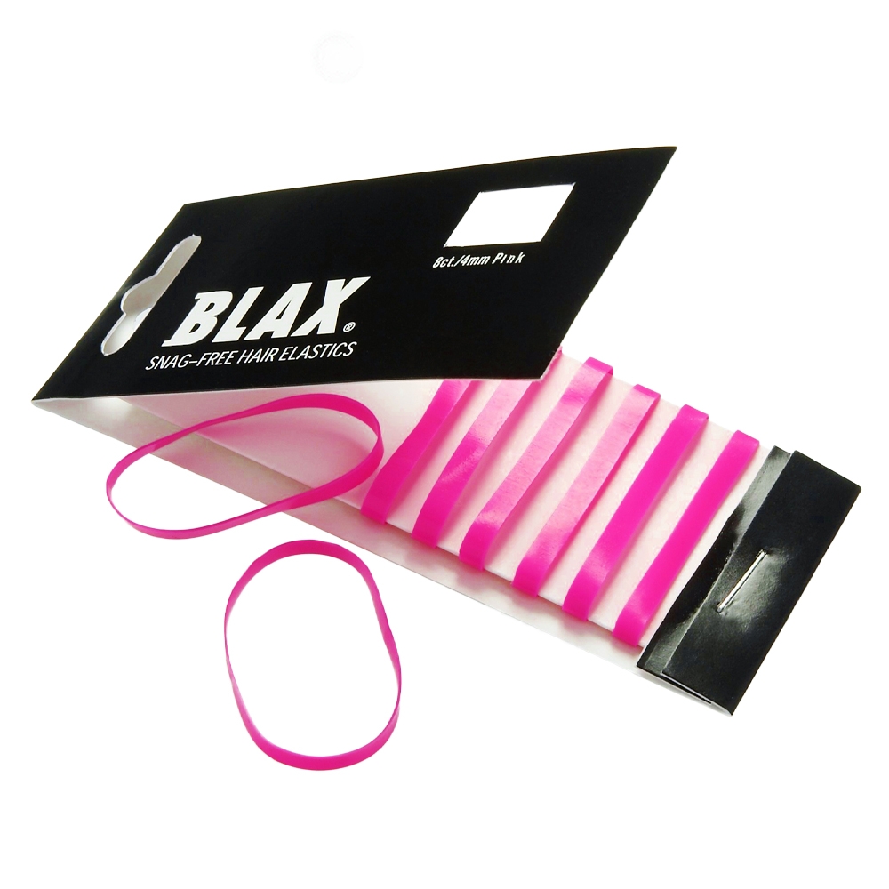 Blax - Snag-Free Hår Elastik PINK 4mm   8 stk.