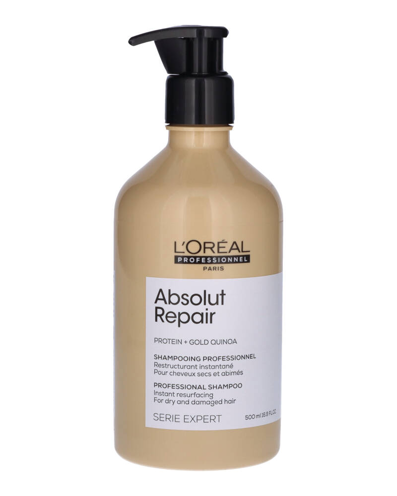 Billede af Loreal Absolut Repair  Protein + Gold Quinoa Shampoo 500 ml