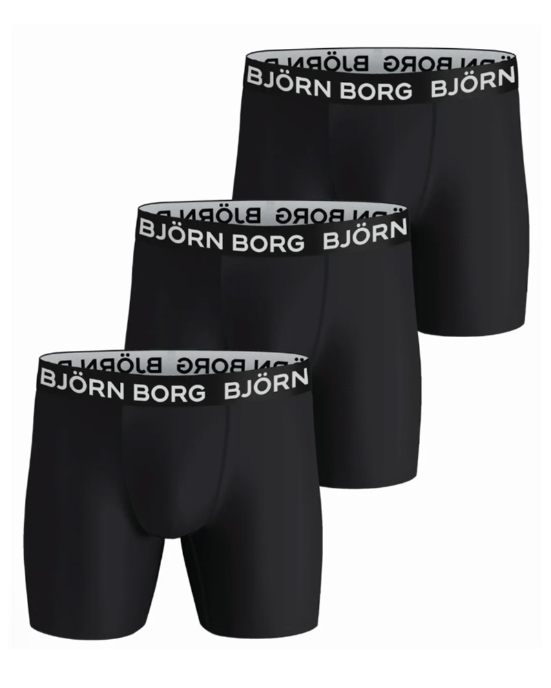 Björn Borg Performance Shorts 3-pack Str. S 3 stk.