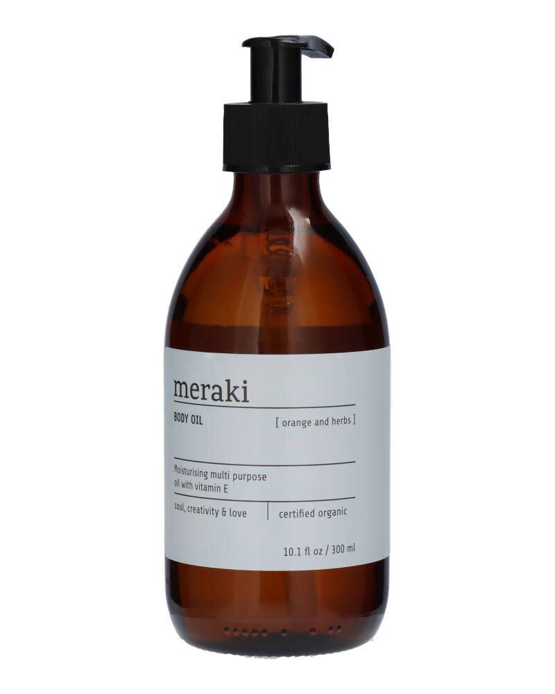 Meraki Body Oil Orange and Herbs 300 ml billede