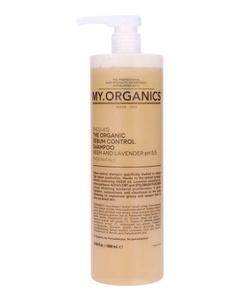 My.Organics The Organic Sebum Control Shampoo Neem And Lavender 1000 ml