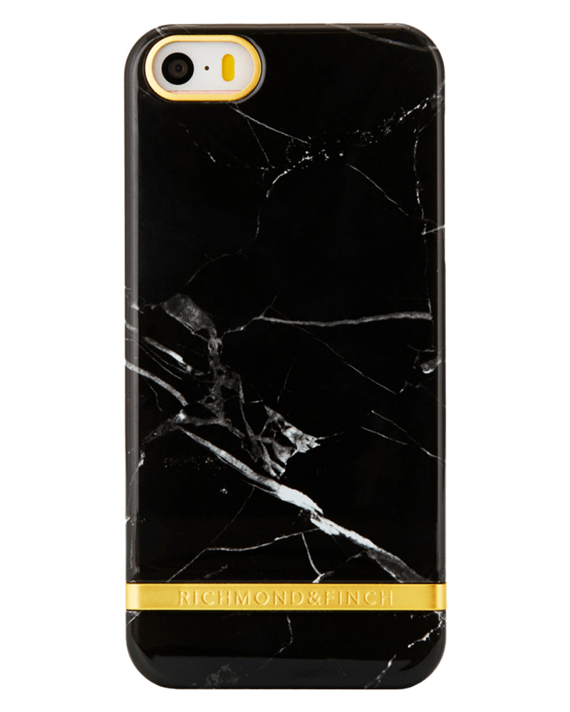 Richmond And Finch Black Marble - Gold iPhone 6 PLUS/ 6S PLUS Cover (beskadiget emballage)