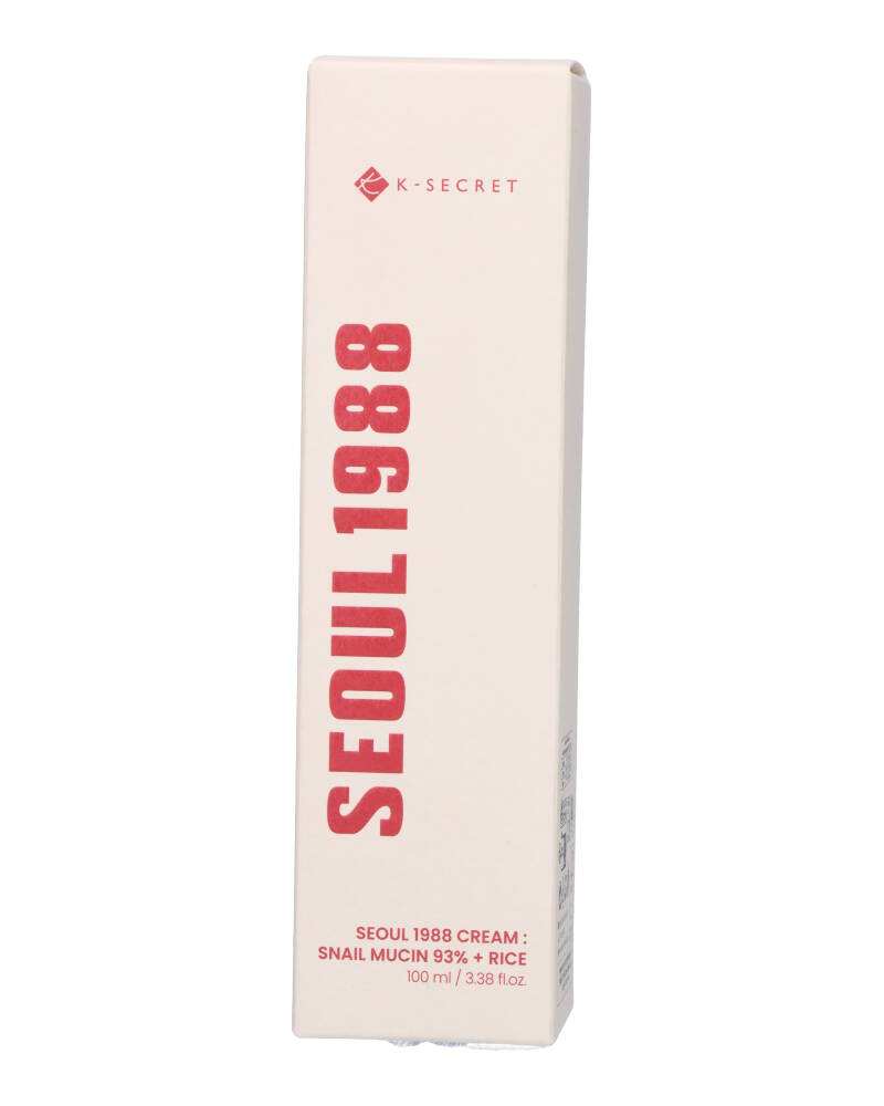 K-Secret Seoul 1988 Cream: Snail Mucin 93% + Rice 100 ml