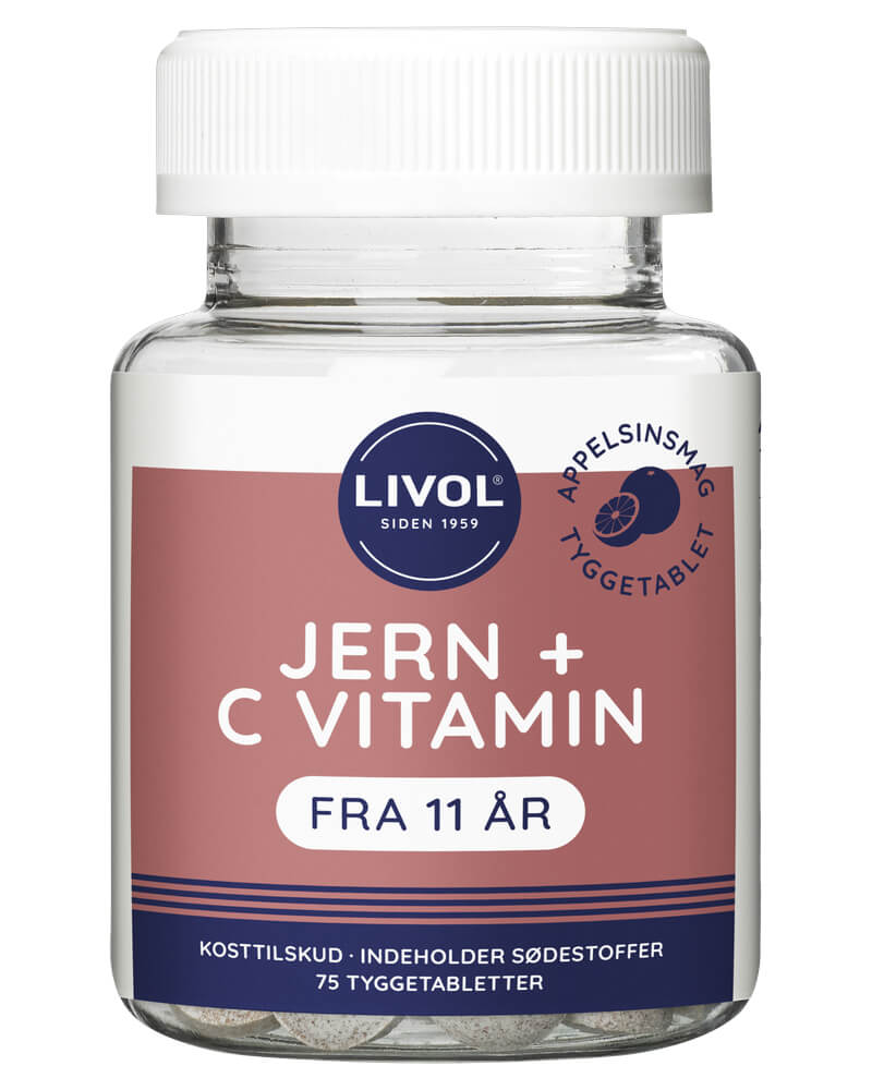 Livol Jern Tyggetablet Appelsinsmag   75 stk. billede