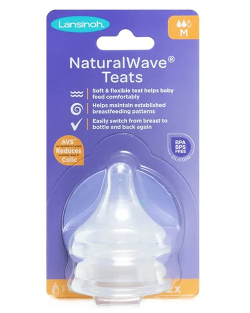 Lansinoh Natural Wave Teats - Medium Flow   2 stk.