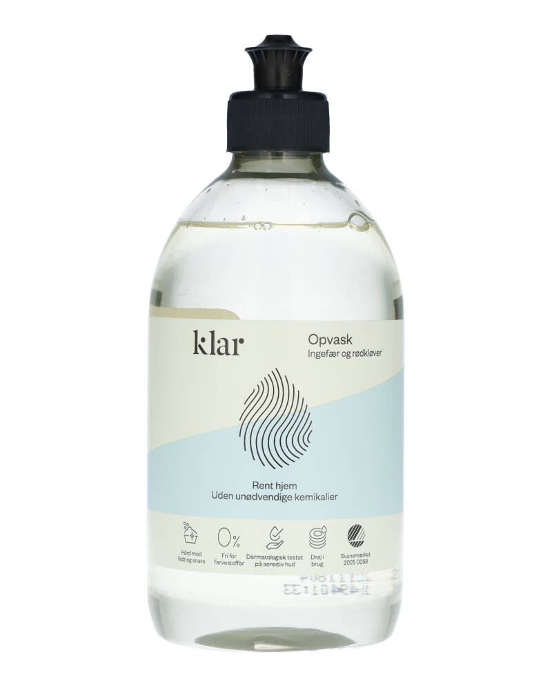 Klar Opvaskemiddel Ingefær og Rødkløver 500 ml