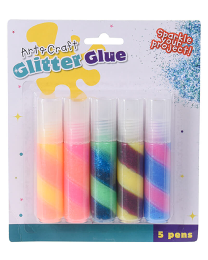 16: Kreativ Glimmerlim Sæt 20 ml 5 stk.